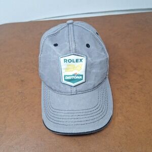 Rolex 24 Daytona Racing Baseball Cap Gray Adjustable Strap IMSA Sportscar Race